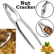 Nut Cracker Plier Metal Sheller Opener Walnut Almond Chrome Kitchen NutCracker