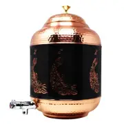 New Copper Water Dispenser Antique Half Hammered Copper Pot 8L for family Gift