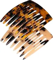 French Hair Side Comb for Women Bun Small Twist Hair Comb Decorative French Twist Hair Styling Accessories, Strong Hold Clips for Women Bun