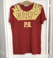 Mens Peter Alexander short sleeve tee with Fries print Size M & L NWT