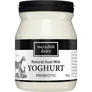 Meredith Dairy Natural Goat Milk Yoghurt Probiotic 500g