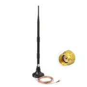 WiFi 2.4GHz 9dbi Magnetic Base Antenna RP-SMA for WiFi Extender Booster Repeater