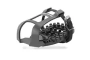 VENZO Bike Bicycle Toe Clips Cage Indoor Exercise Spin Bike Pedal Adapters - Compatible With Peloton Bike Pedal Look Delta Pedals