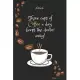 Three cups of Coffee e a day, keeps the doctor away! Notebook For Coffee lovers: Lined Notebook / Journal Gift, 120 Pages, 6x9, Soft Cover, Matte Fini