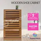 Shoe Cabinet Shoes Storage Rack 3 Doors Organiser Shelf Cupboard Oak