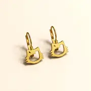 Hello Kitty Cut-Out Leverback Earrings