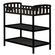 Dream on Me Emily Changing Table in Black, Comes with 1" Changing Pad, Features