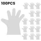 Multi Purpose Gloves for Lab Work 100 Pieces of Transparent Vinyl TPE Gloves