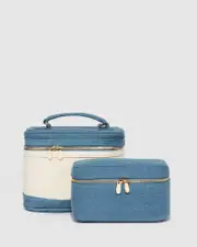 Multi Colour Ella Canvas Cosmetic Case