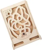 LALADEFIEE Wooden Marble Game Toy Boys and Girls Educational Puzzle Toy Maze Game Interactive Plaything for Children