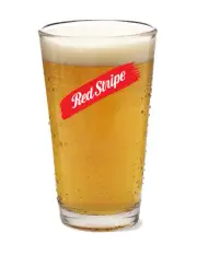 Red Stripe Beer - 16oz Pint Beer Glass Pub Style Barware Cocktail Seltzer Tea