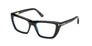 Tom Ford FT6047-B Blue-Light Block 001 Women’s Glasses Black Size 54 - Private Health Rebate - Blue Light Block Available