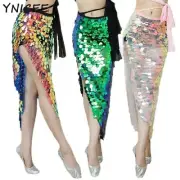 Sequin Tassel Belly Dance Hip Scarf Mini Skirt PartyStage Rave Belt Waist Chain