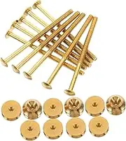 10sets Brass Screw Kit Assortment for Teapot Knobs Nuts and Bolts Set Secure Fit Fastening for Household and Tea House Use