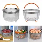 Silicone Handle Steaming Grid Cooking Utensils Drain Basket for Instapot 6 Qt