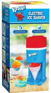 Kool-Aid Electric Ice Shaver Snow Cone Maker Red White Blue NEW