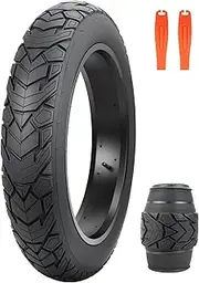 ZUKKA 20 x 4.0 E-Bike Tire 1/2 Pack Fat Tire High Performance Replacement Tire Folding Mountain Bike Tire High-Density Bike Tires for MTB E Bikes