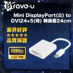 【BRAVO-U】MINI DISPLAYPORT公 對DVI24+5母(視頻轉接線24CM_白)