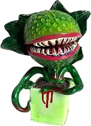 BinaryABC Halloween Horror Piranha Plant Flower Garden Statue Cannibal Plant Figurines,Halloween Scary Props