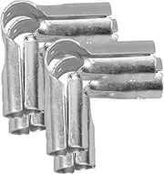 BESTOYARD 4pcs Stainless Steel Connectors Chain Link Fence Clamps Panel Clamp Tools for Handrails Shelves and Fencing Projects