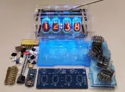 DIY Nixie Clock * Best Gift * Easy Assembling KIT * Clear Enclosure & Fullcolor