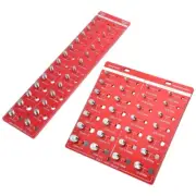 28 Hole Nut and Bolt Thread Gauge Lightweight Aluminum Alloy Tool for Technician
