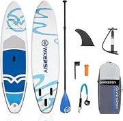 zolyet Inflatable Stand Up Paddle d SUP for All Skill Levels Surf d with A Pump Carry Bag Leash Standing Boat for Youth & Adult Blue 3.2M