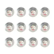 12PK Topchef Round Cake Board/Base Home Baking Pastry Accessory Grey 30cm