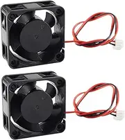 Mellisso 2X 3D Part of Printer 4020 Cooling Fan DC 12V Brush-Free Mini Cooler 40mm Cooling Fan 40X40X20mm
