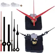 2 Pack Wall Clock Movement Mechanism with 4 Pack Clock Hands, Silent