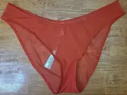 Skims Ultra Fine Mesh Bikini Panties Poppy 4XL (PN-BIK-2012)