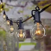 Outdoor String Lights 25FT G40 Globe Patio Lights