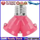 LF# 20pcs E27 to 2E27 Lamp Holder Converter Adapter Bulb Base(Pink)