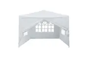 OGL 3x3m Outdoor Canopy Gazebo Party Wedding Tent Waterproof Marquee w/3 Sidewalls and 1 Door