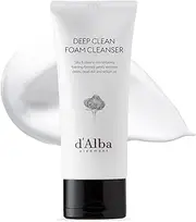 d’Alba Italian White Truffle Deep Clean Foam Cleanser, Vegan Skincare, Gentle Foam Cleanser with White Truffles for All Skin Types, Safe for Sensitive Skin, Hypoallergenic, Korean Skincare (80ml)