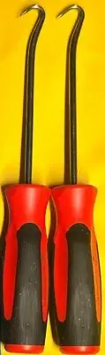 (2) Snap-on Tools USA NEW RED Mini Instinct Handle Soft Grip Hook Pick SG3ASHCR