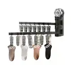 Bathroom Sock Organizers Heat Resistant Laundry Hangers Wall Mounted Drying Rack
