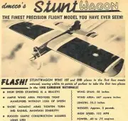 Model Airplane Plans (UC): dmeco's STUNT WAGON 58" Stunt for .60-.75 Old-Timer