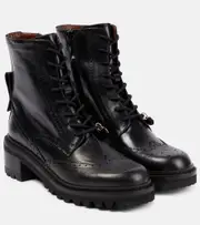 [See By Chloe] See By Chloé Ariia leather ankle boots AU 11 black