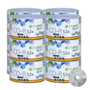 600 Pack MyEco CD-R CDR 52X 700MB 80Min Economy Logo Blank Recordable Media Disc