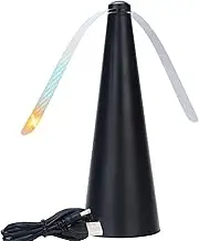 Fly Fan for Table,Fly Swatter Fan for Indoor or Outdoor Meal,Portable Table Top Fly Fan Fly Spinner with Holographic Blades,Picnic Fan for Barbeque,Events