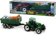 Tractor with Trailer Toy Tractor Agriculture with Tank Animal Farm Tractor Clutch Tractor Large Toy for Kids Tractor with Tank Trailer