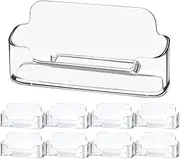 8 Pack Clear Plastic Business Card Holder for Desk,3.8inx1inx1.8in Acrylic Business Card Display for Desk Business Card Stand for Desktop Office Front Desk Display for Placing 30-50 Business Cards