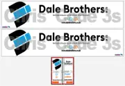 Code 3 Adhesive Vinyl Trailer Decals - Dale Brothers - 1/50 1/64 1/76 1/148 1/87
