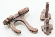 Dollhouse Miniatures 1:12 Scale Wall Hooks, 4Pk, Oil Rubbed Bronze #CLA05713