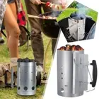 Barbecue Chimney Starter Quick Start BBQ Grill Charcoal Food Coal Burner F0U8
