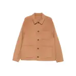 [Calvin Klein] Calvin Klein Buttoned Patch-pocket Jacket M BROWN