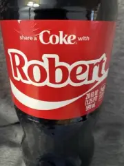 Share a Coke with Robert 2025 Personalized Gift Coca~Cola Bottle 20oz Rob