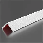 Wall Corner Protector,PVC Corner Shield for Walls Self Adhesive,Cabinets Cupboard Edging Trim Strip(White Wood Grain,2.4