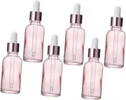 WOONEKY 6Pcs Glass Dropper Bottles for Essential Oils Leak Design Portable Eye Dropper Containers Durable and Practical Liquid Storage for Travel and Home Use